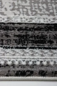 Koberec Tender 27145A VELVET čierny / svetlosivý