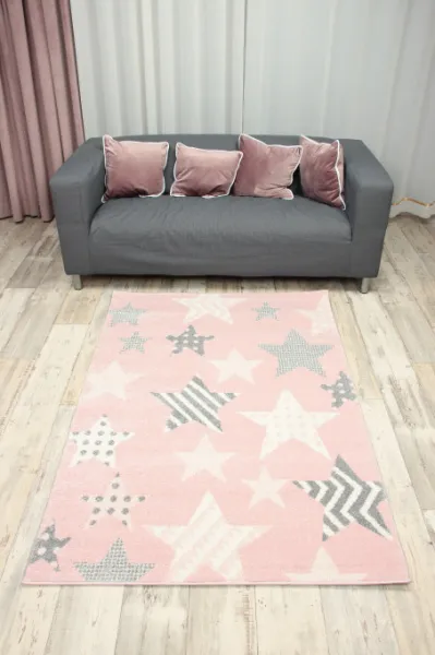Detský koberec Kiddy E330A-SFS32 rúžový