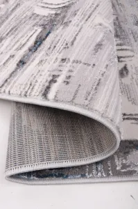 Koberec Safir 384 krémový / tmavomodrý