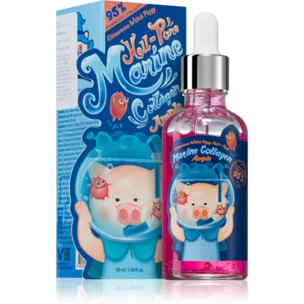 Elizavecca Witch Piggy Hell-Pore Marine Collagen Ample ľahké sérum s vyhladzujúcim efektom 50 ml