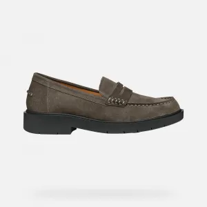 Dark grey women's moccasins Geox Spherica Ec1 - Women's