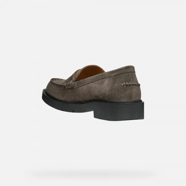 Dark grey women's moccasins Geox Spherica Ec1 - Women's