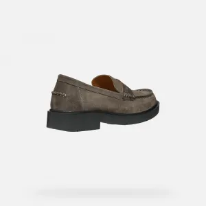 Dark grey women's moccasins Geox Spherica Ec1 - Women's