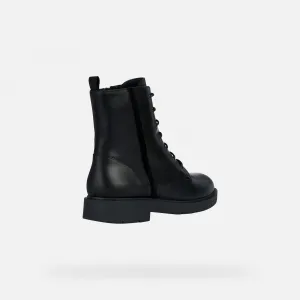 Geox Spherica Ec1 Black Women's Ankle Boots - Ladies