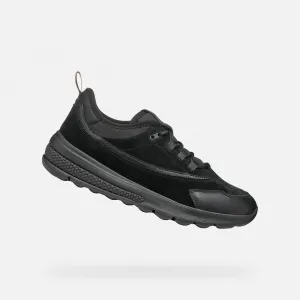 Black Men's Geox Spherica Actif Sneakers - Men's