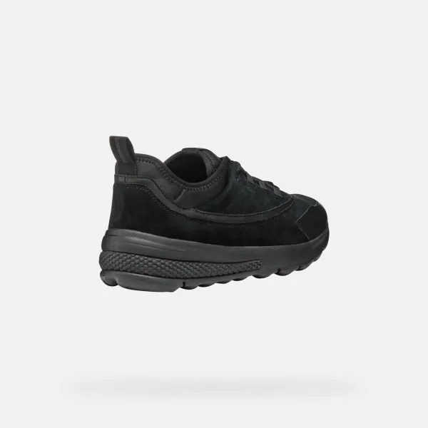 Black Men's Geox Spherica Actif Sneakers - Men's