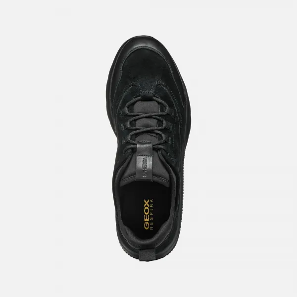 Black Men's Geox Spherica Actif Sneakers - Men's