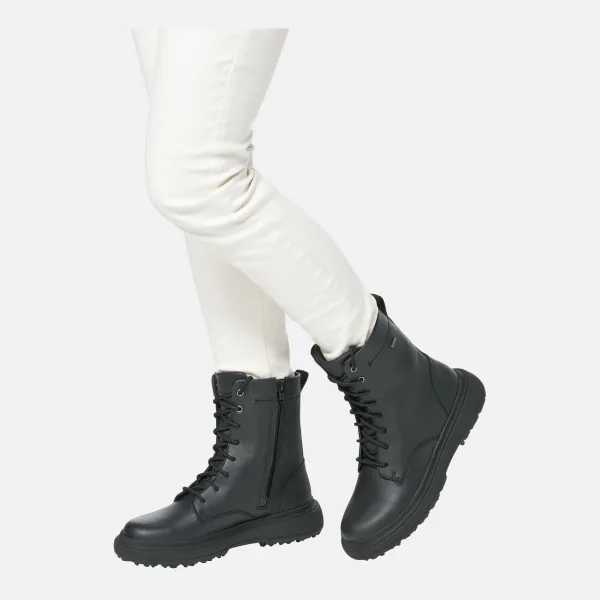 Black women's ankle boots Geox Lamidie + Grip ABX - Women's