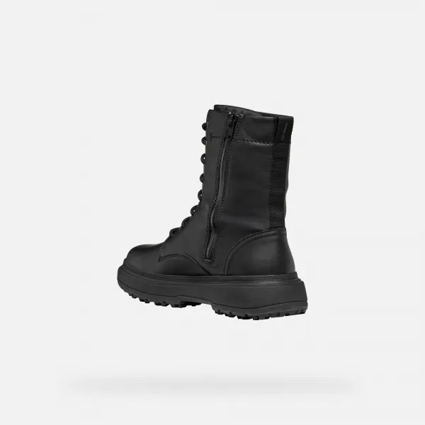 Black women's ankle boots Geox Lamidie + Grip ABX - Women's