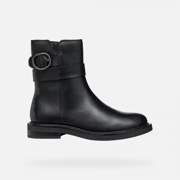 Black women's ankle boots Geox Serilda - Women's