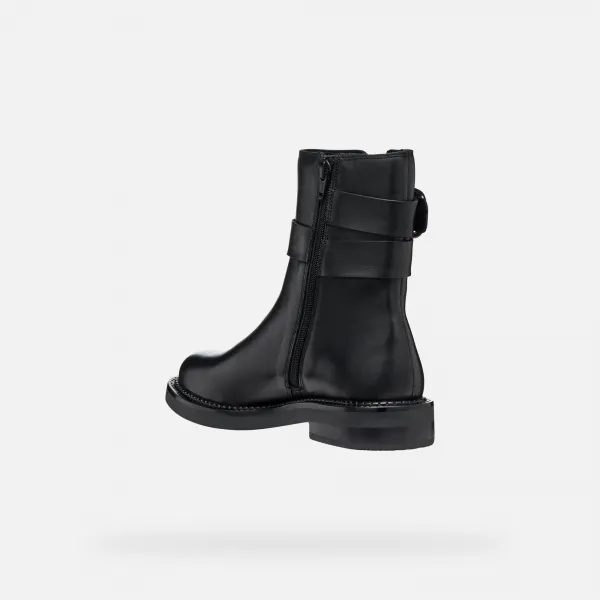 Black women's ankle boots Geox Serilda - Women's