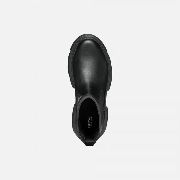 Black Girls Ankle Boots Geox Junette - Girls