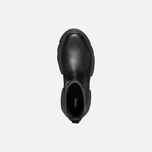 Black Girls Ankle Boots Geox Junette - Girls