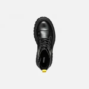 Black Girls Ankle Boots Geox Maquinnerns Girl - Girls