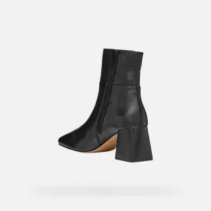 Black Women's Ankle Boots Geox Coronilla - Ladies