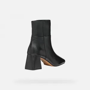 Black Women's Ankle Boots Geox Coronilla - Ladies