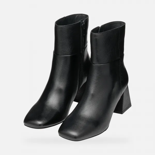 Black Women's Ankle Boots Geox Coronilla - Ladies
