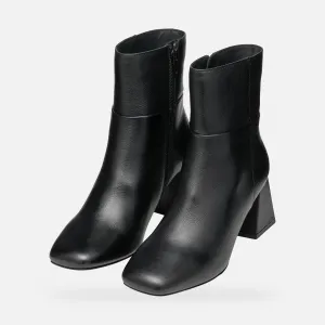 Black Women's Ankle Boots Geox Coronilla - Ladies