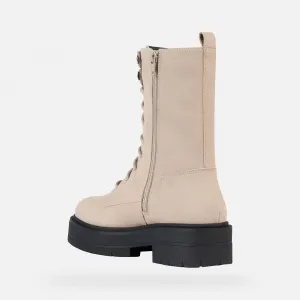 Beige Geox Spherica EC7 Women's Ankle Boots - Ladies