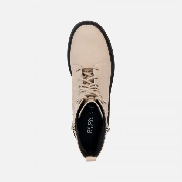 Beige Geox Spherica EC7 Women's Ankle Boots - Ladies