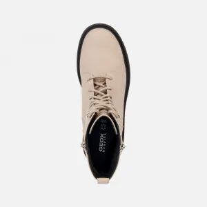 Beige Geox Spherica EC7 Women's Ankle Boots - Ladies
