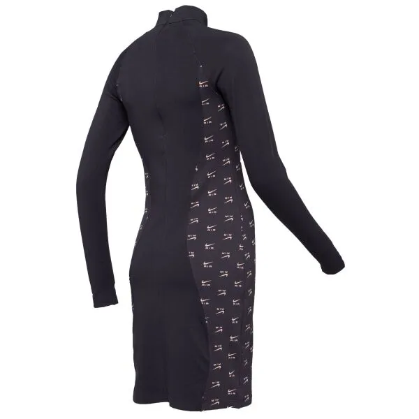 Nike NSW AIR LS DRESS Dámske šaty, čierna, veľkosť