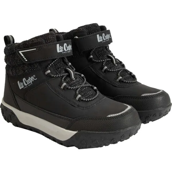 Lee Cooper WINTER Detská zimná obuv, čierna, veľkosť