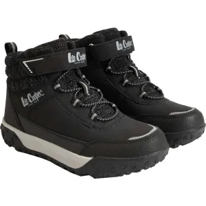 Lee Cooper WINTER Detská zimná obuv, čierna, veľkosť