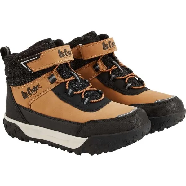Lee Cooper WINTER Detská zimná obuv, hnedá, veľkosť