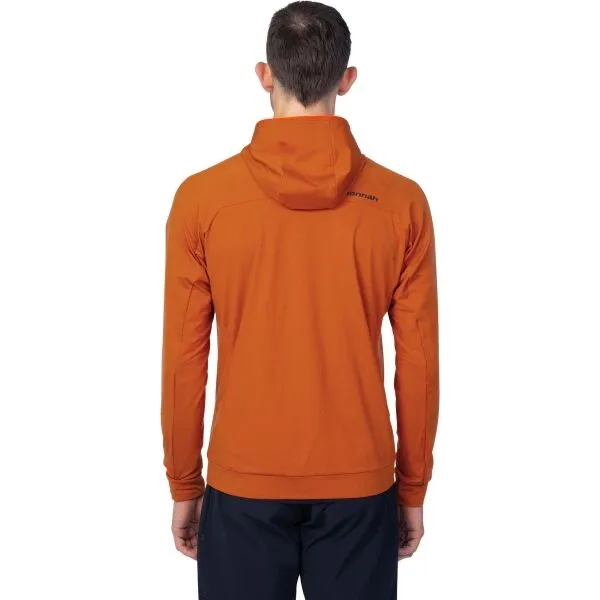 Hannah ETHAN HOODY Pánska funkčná mikina, oranžová, veľkosť