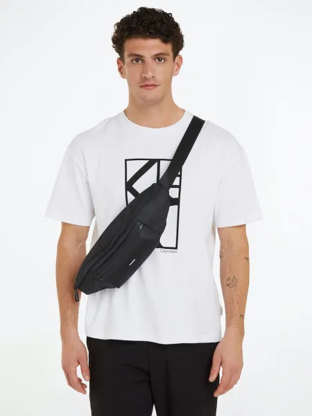 Čierna pánska oblička Calvin Klein Essential Waistbag
