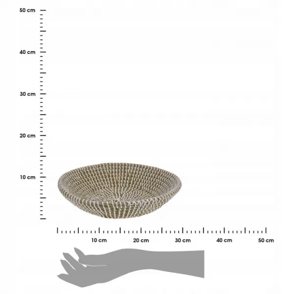 Excellent Houseware Košík z mořské trávy GRASSY 31 cm hnědý