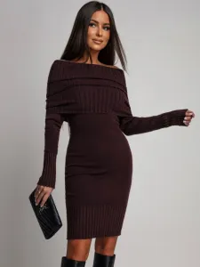 ASPERISSIA Dámske šaty KALEY Farba: Hnedá, Konfekčná veľkosť: ONESIZE