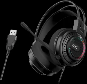 Genius GX GAMING HS-GX570U sluchátka s mikrofonem, drátové, černá, USB