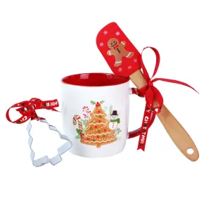 Vianočný darčekový set 3ks TORO hrnček, vykrajovač, stierka