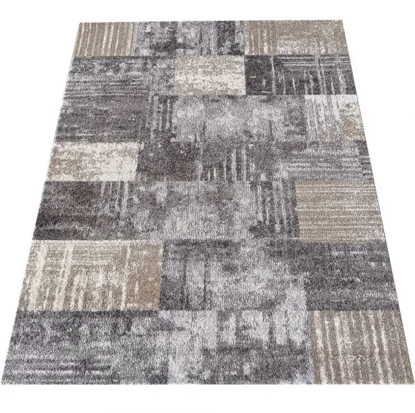 ModernýkoberecPanamero-sivýsgeometrickýmvzoromŠírka:80cm|Dĺžka:150cm70018_126014