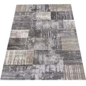ModernýkoberecPanamero-sivýsgeometrickýmvzoromŠírka:80cm|Dĺžka:150cm70018_126014