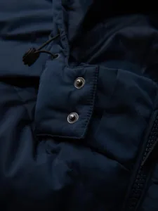 Zimná pánska bunda s kapucňou modrá
