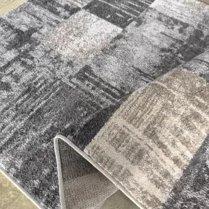 ModernýkoberecPanamero-sivýsgeometrickýmvzoromŠírka:80cm|Dĺžka:150cm70018_126014