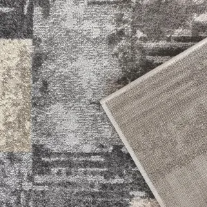 ModernýkoberecPanamero-sivýsgeometrickýmvzoromŠírka:80cm|Dĺžka:150cm70018_126014