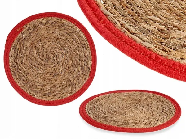 KINVARA Podložka na stôl z morskej trávy BLUEBO 35 cm hnedá