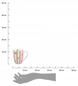Duo Porcelánový hrnček HEARTS 360 ml viacfarebný