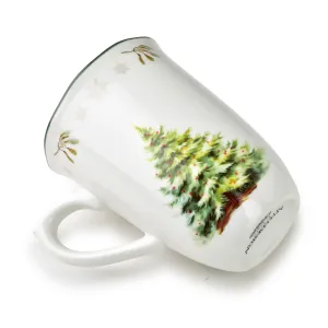 Affekdesign Vianočný hrnček Santa Lila 220 ml bielo-zelený