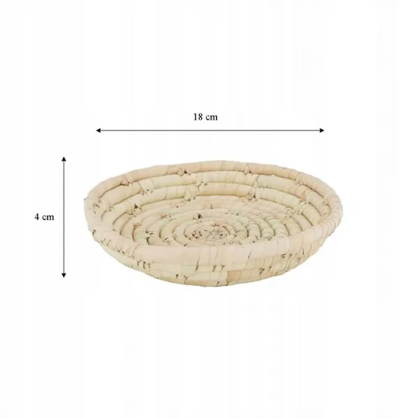 Dijk Košík z morskej trávy WOOLD 18 cm hnedý