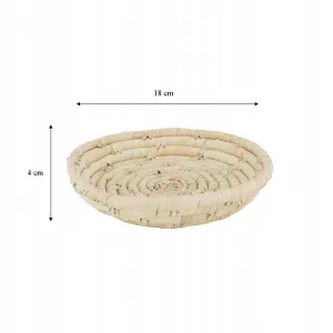 Dijk Košík z morskej trávy WOOLD 18 cm hnedý