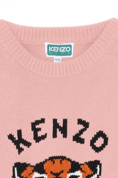 Dievčenské šaty s prímesou vlny Kenzo Kids