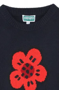 Dievčenské šaty s prímesou vlny Kenzo Kids