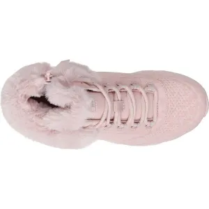 Skechers UNO LITE - COZY LEOPARD Dievčenská zimná obuv, ružová, veľkosť