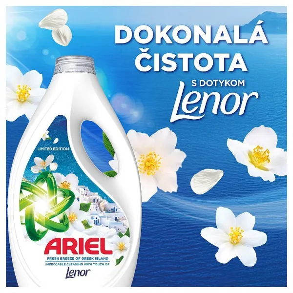 Ariel Tekutý Prací Prostriedok, 40 Praní, Fresh Breeze of Greek Island