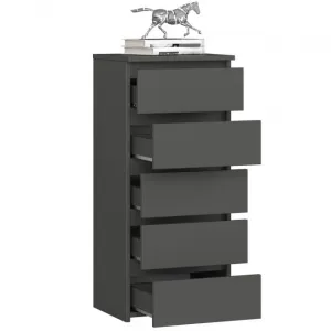 Ak furniture Komoda CL5 40 cm grafitově šedá